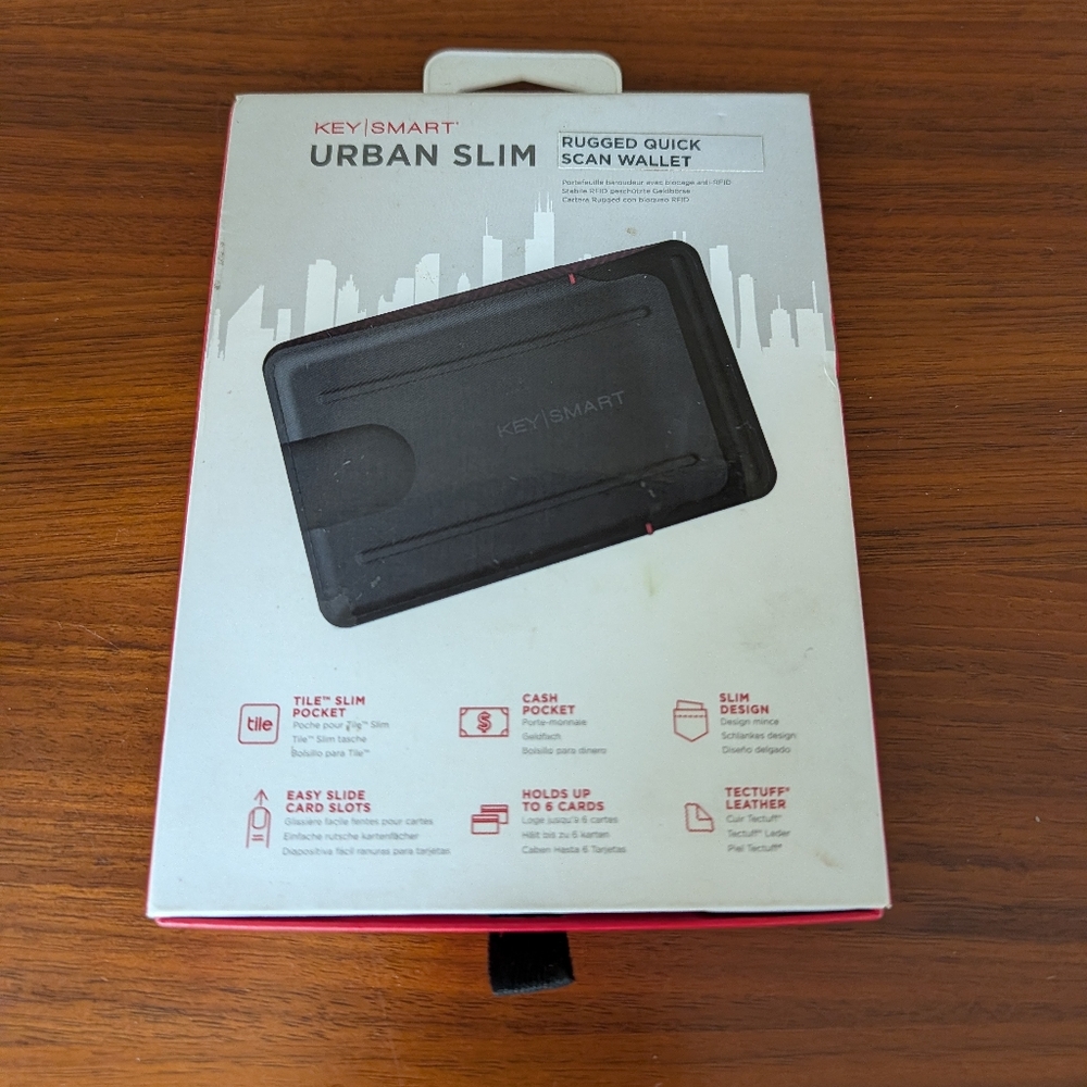 KeySmart Urban Union Slim Wallet Edc Light Carry New Open Box